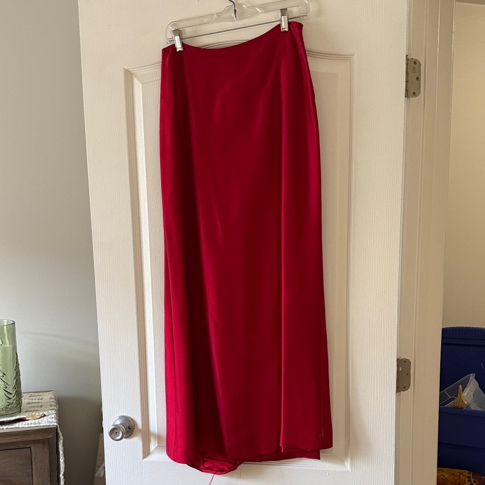 Ann Taylor Cherry Red Maxi Skirt